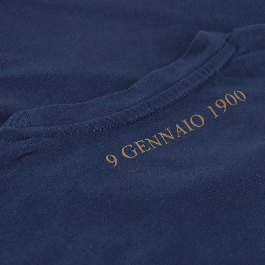 Mizuno 125th Anniversary S.S. Lazio Cotton Tee Junior Navy
